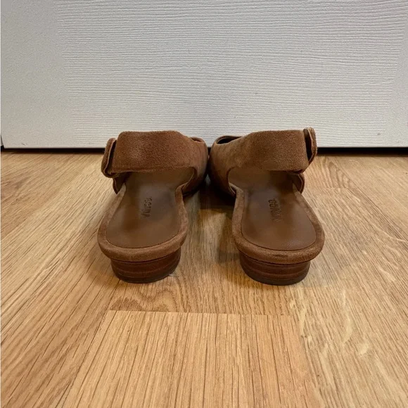 Vince Camel Gracy Suede Square Toe Sling Back Shoes Size 7.5 - Picture 3 of 9